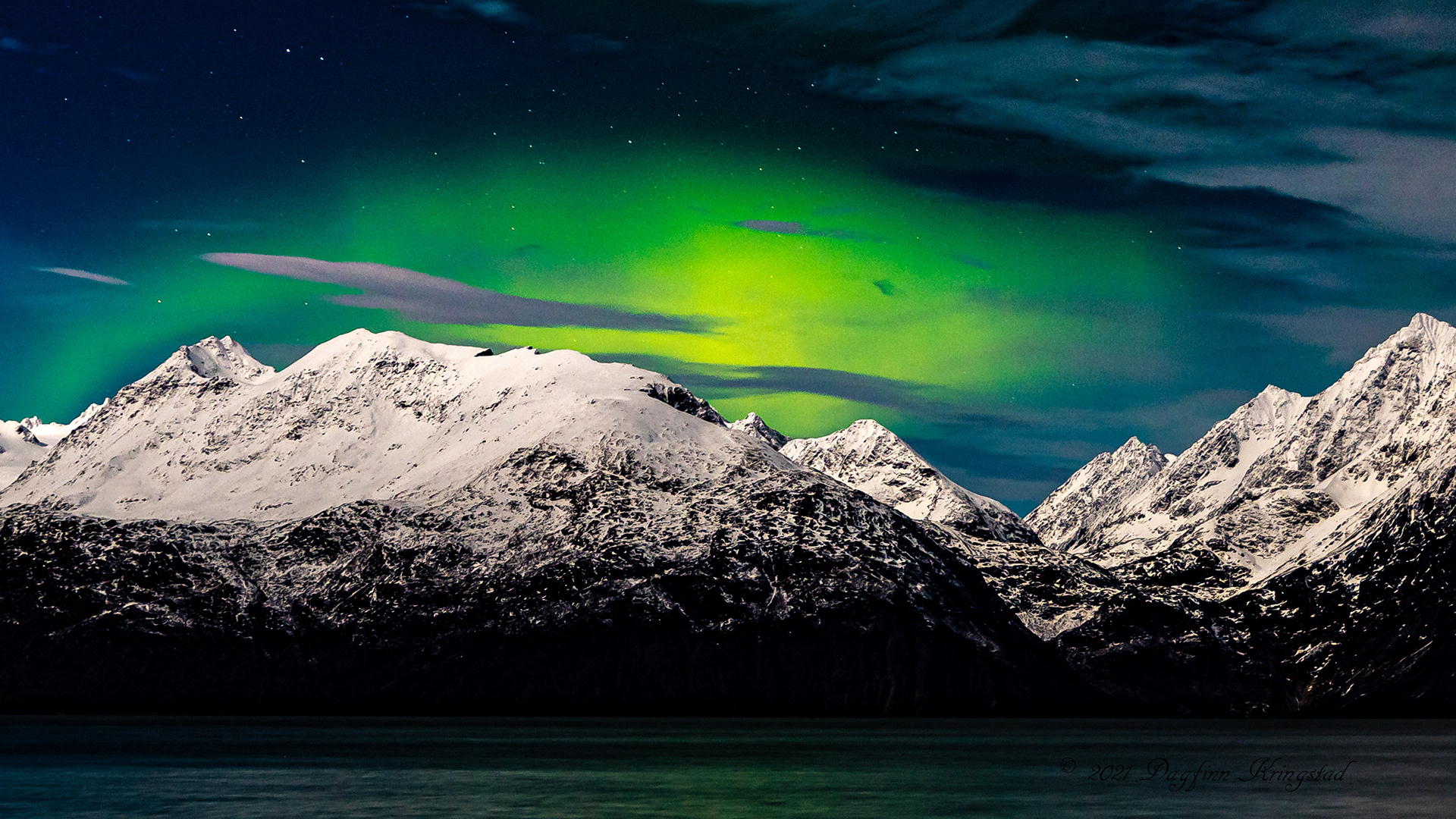 Nordlys over Lyngsalpene