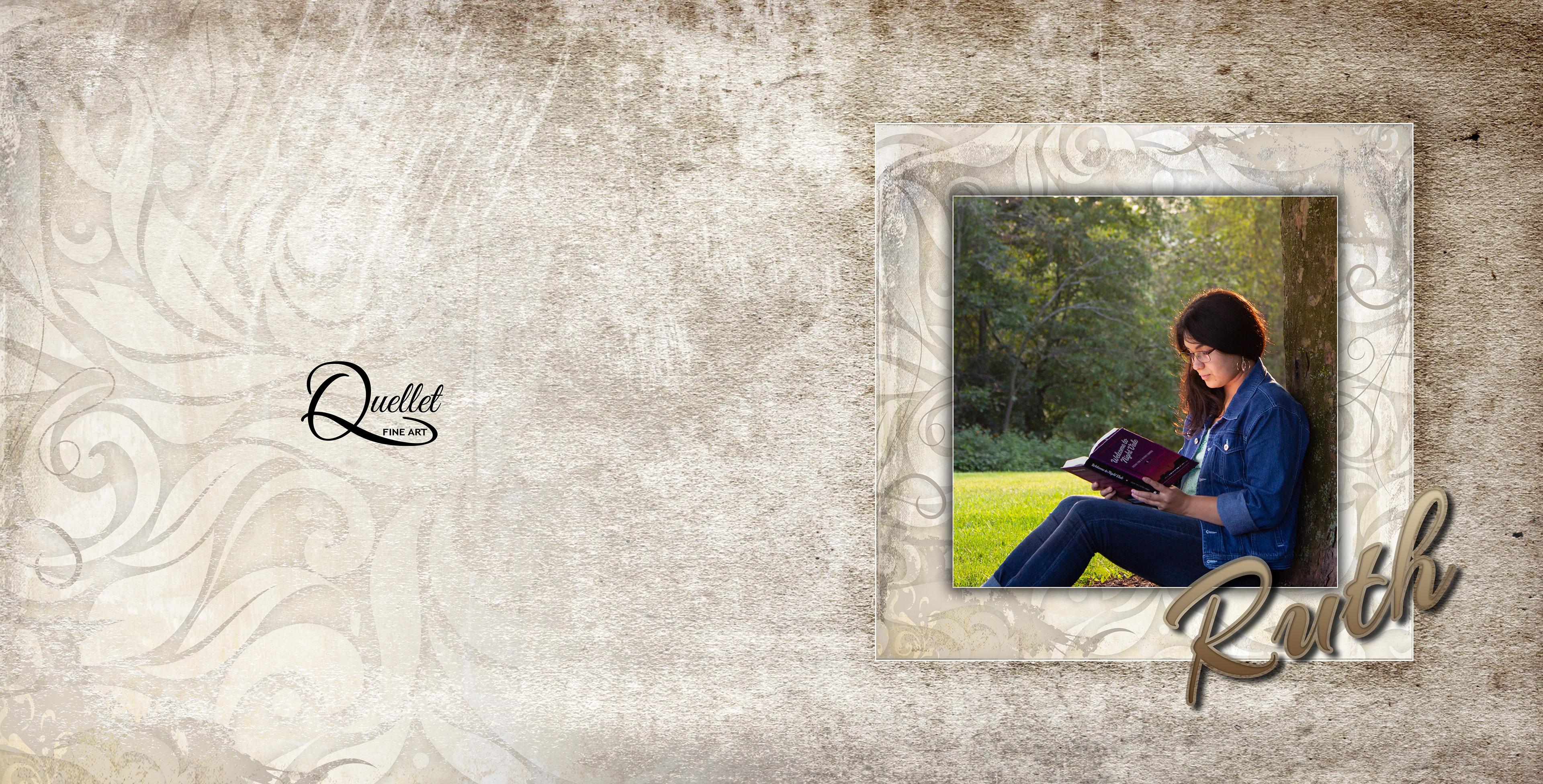 Album spread cover and back