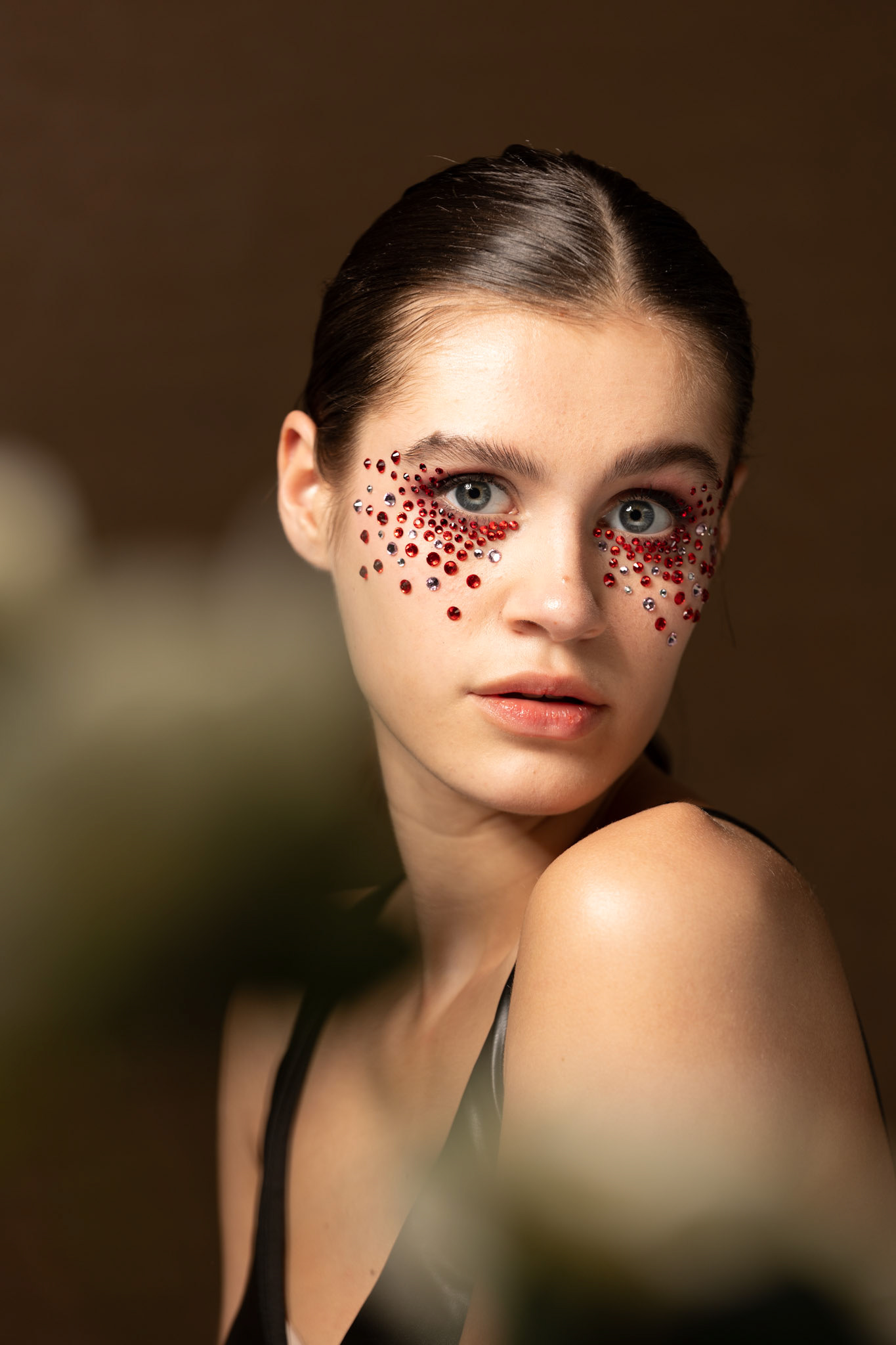 Creatieve portretfotografie met artistieke make-up