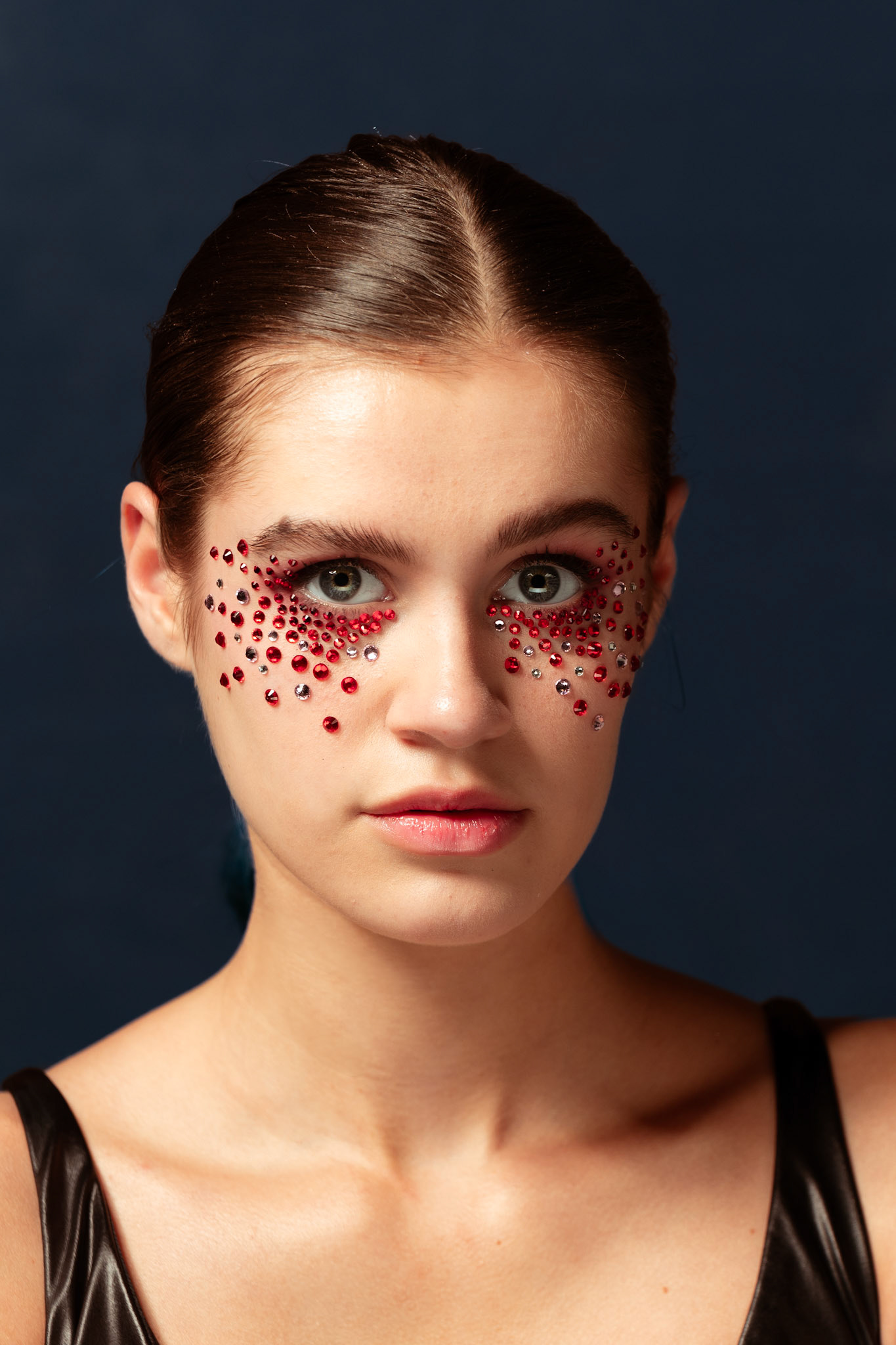 Creatieve portretfotografie met artistieke make-up