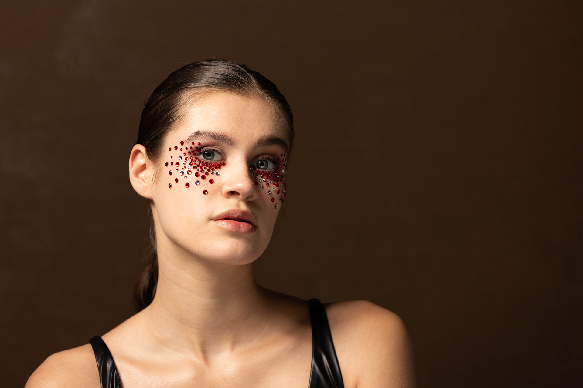 Creatieve portretfotografie met artistieke make-up
