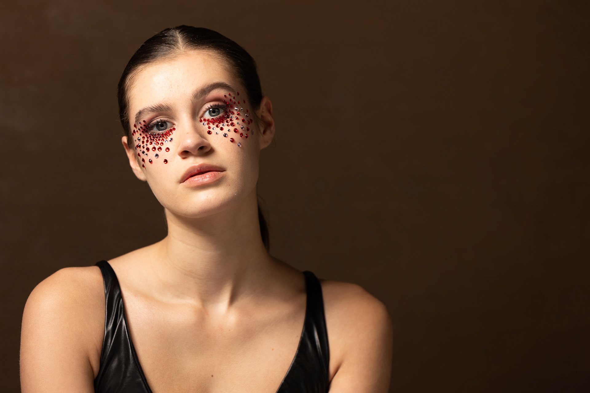 Creatieve portretfotografie met artistieke make-up