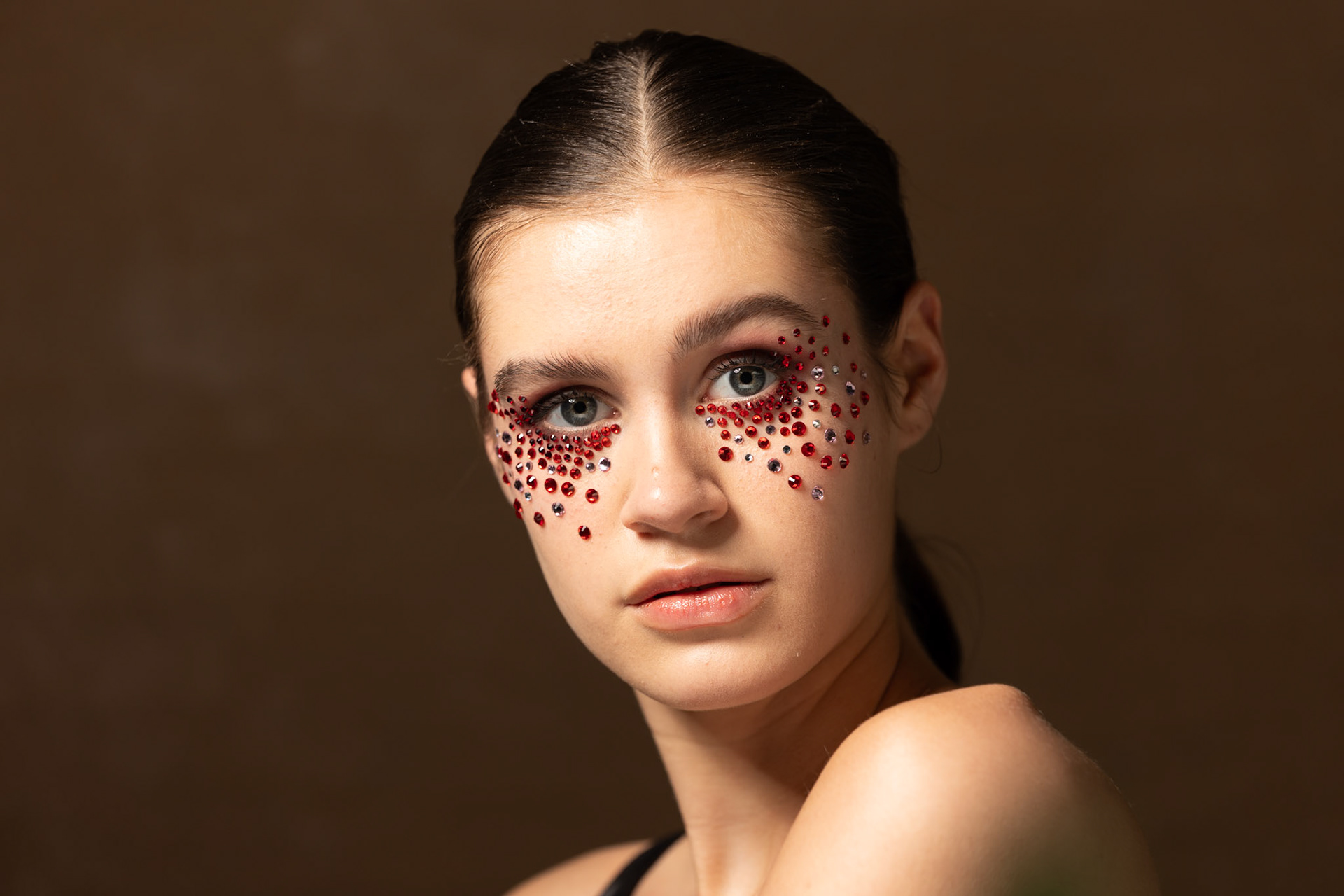 Creatieve portretfotografie met artistieke make-up
