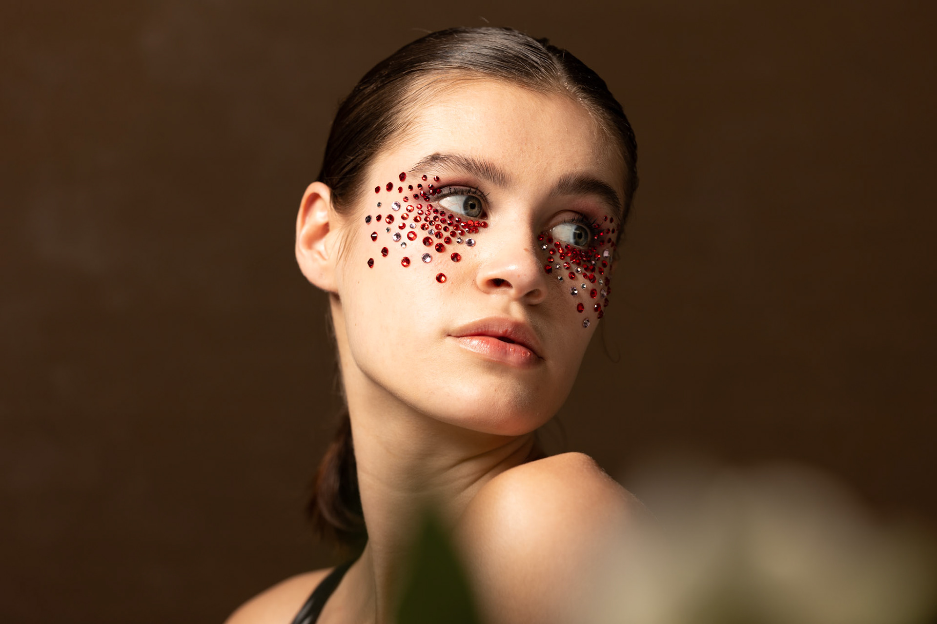 Creatieve portretfotografie met artistieke make-up