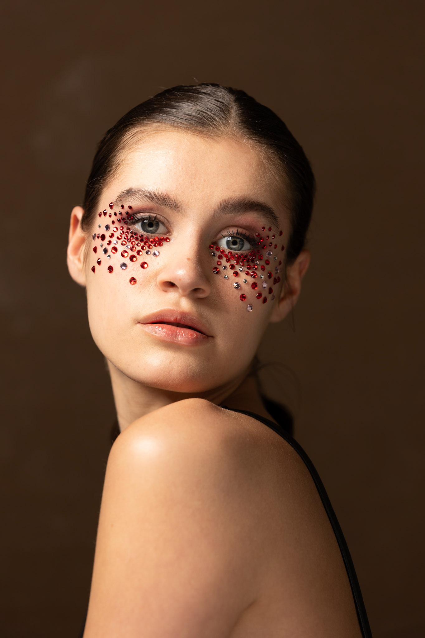 Creatieve portretfotografie met artistieke make-up