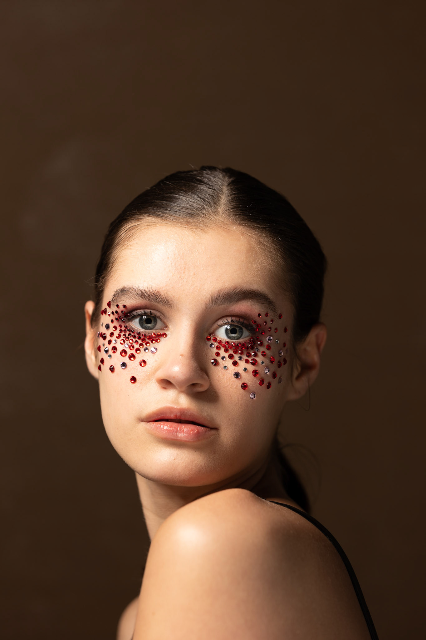 Creatieve portretfotografie met artistieke make-up