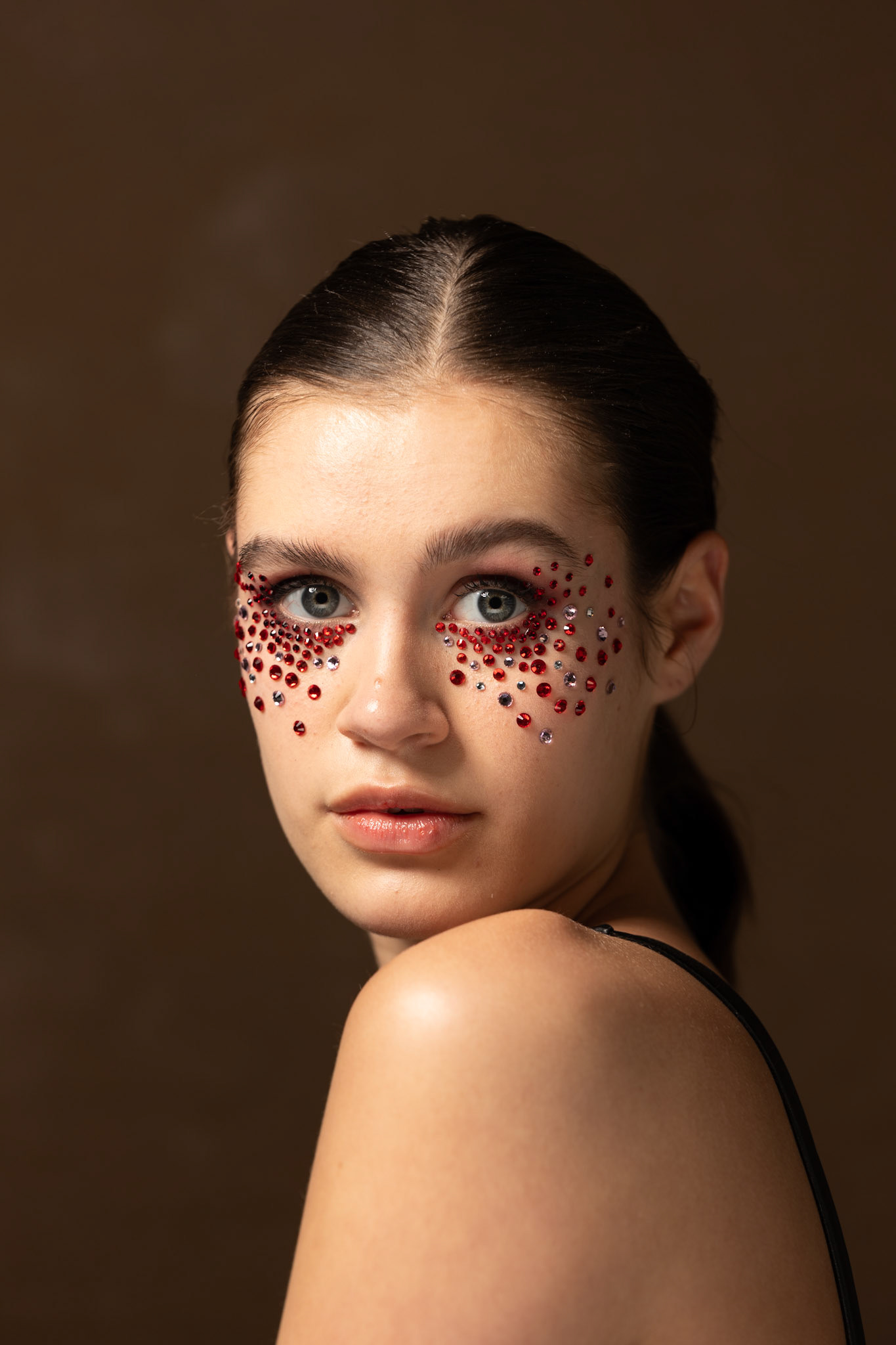 Creatieve portretfotografie met artistieke make-up
