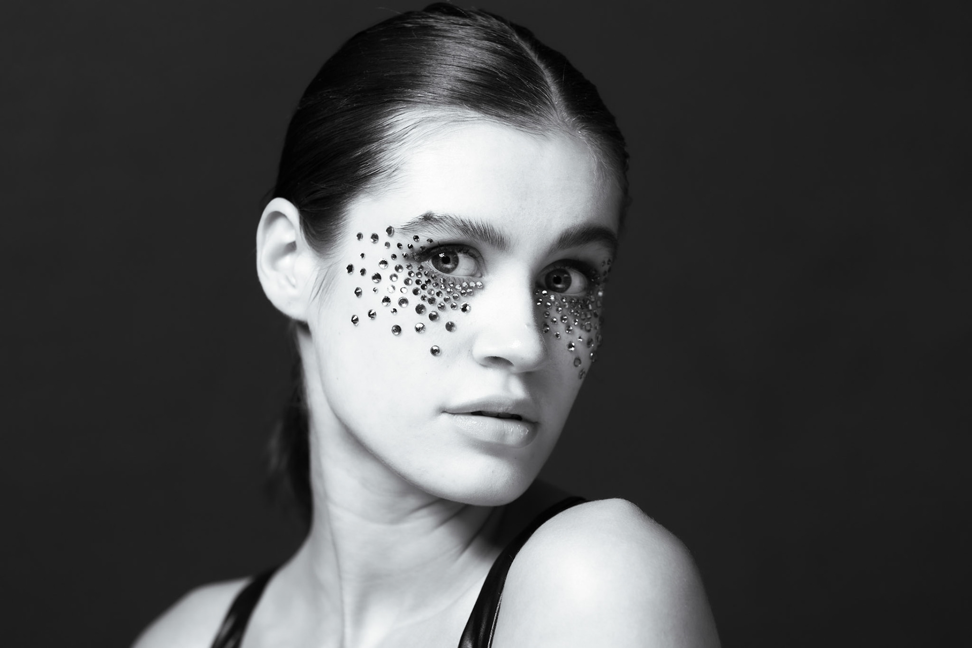 Creatieve portretfotografie met artistieke make-up
