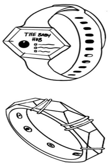 Baby health tracking chew bracelet & Mother monitor bracelet
