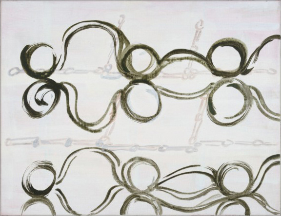 Zonder titel, acryl op linnen, 45 x 55 cm