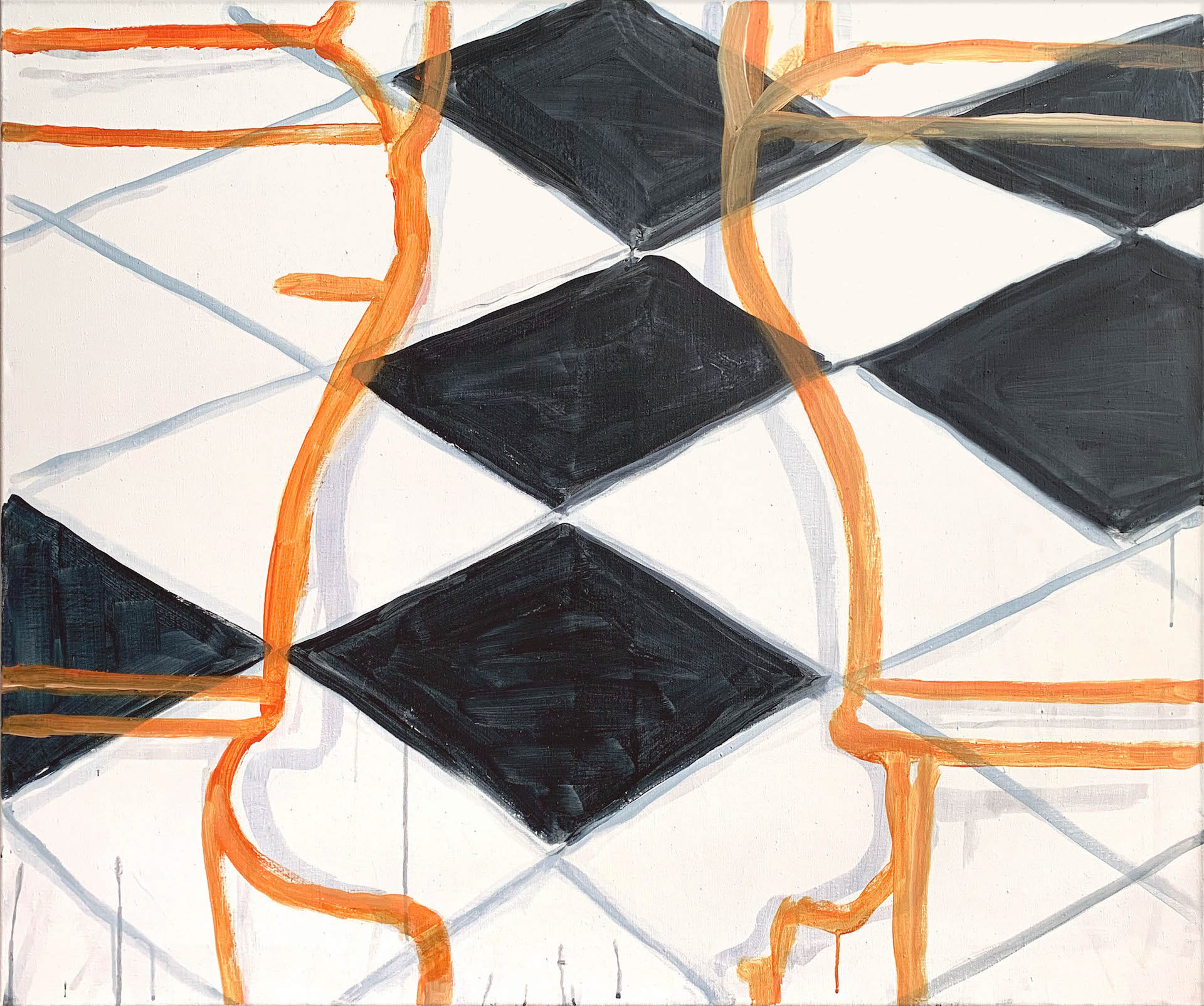 Acryl op linnen, 100 x 120 cm