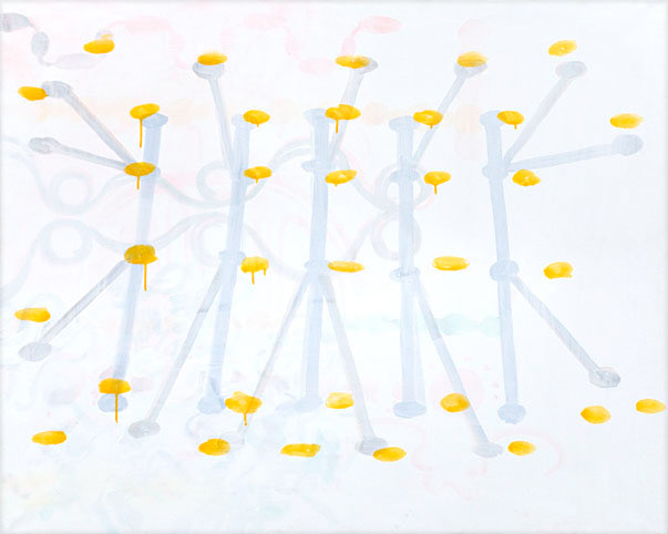 Zonder titel, acryl op linnen, 100 x 120 cm