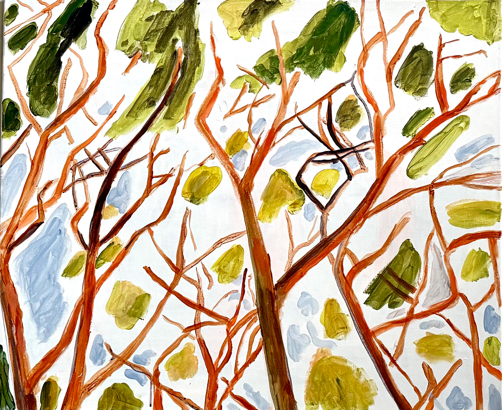 Acryl op linnen, 75 x 90 cm