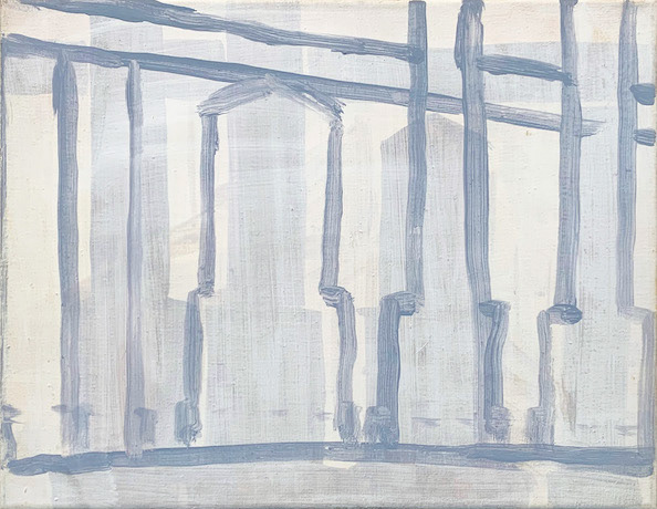 Zonder titel, acryl op linnen, 35 x 45 cm