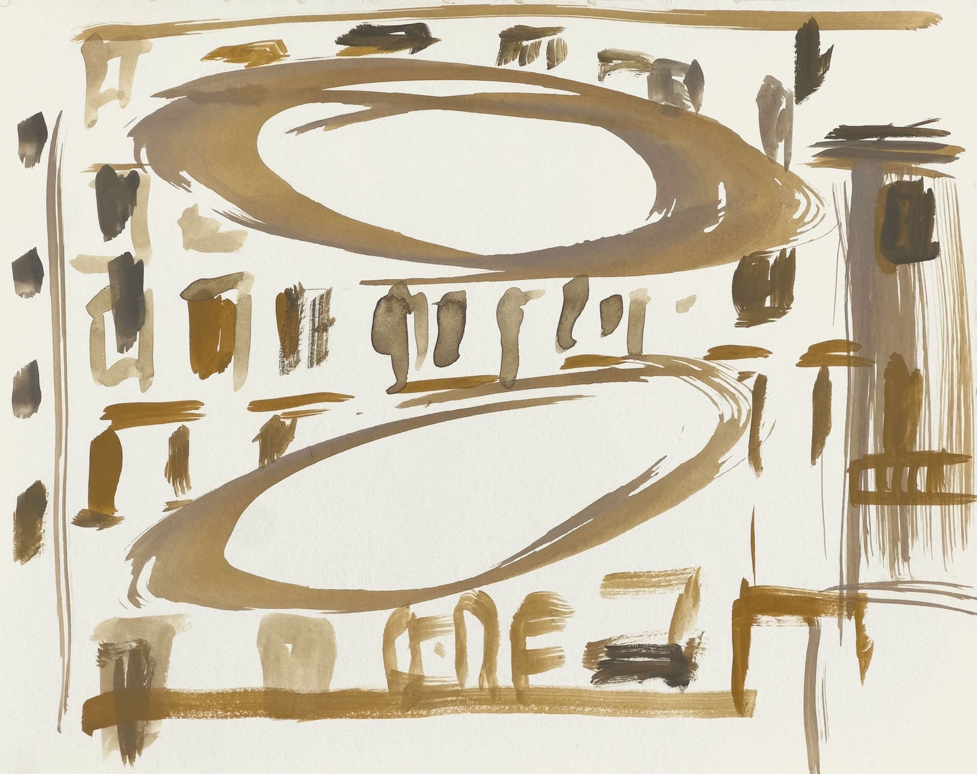 Acryl op papier, 20 x 25 cm