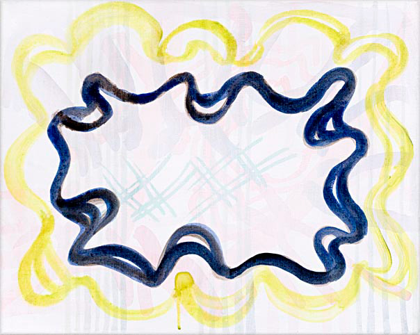 Zonder titel, acryl op linnen, 35 x 45 cm