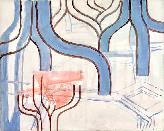 Oase, acryl op linnen, 100 x 120 cm