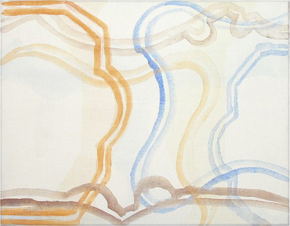 Zonder titel, acryl op linnen, 35 x 45 cm