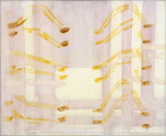 Zonder titel, acryl op linnen, 45 x 55 cm