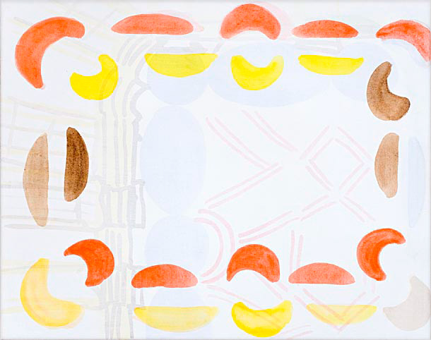 Geschulpt, acryl op linnen, 60 x 75 cm