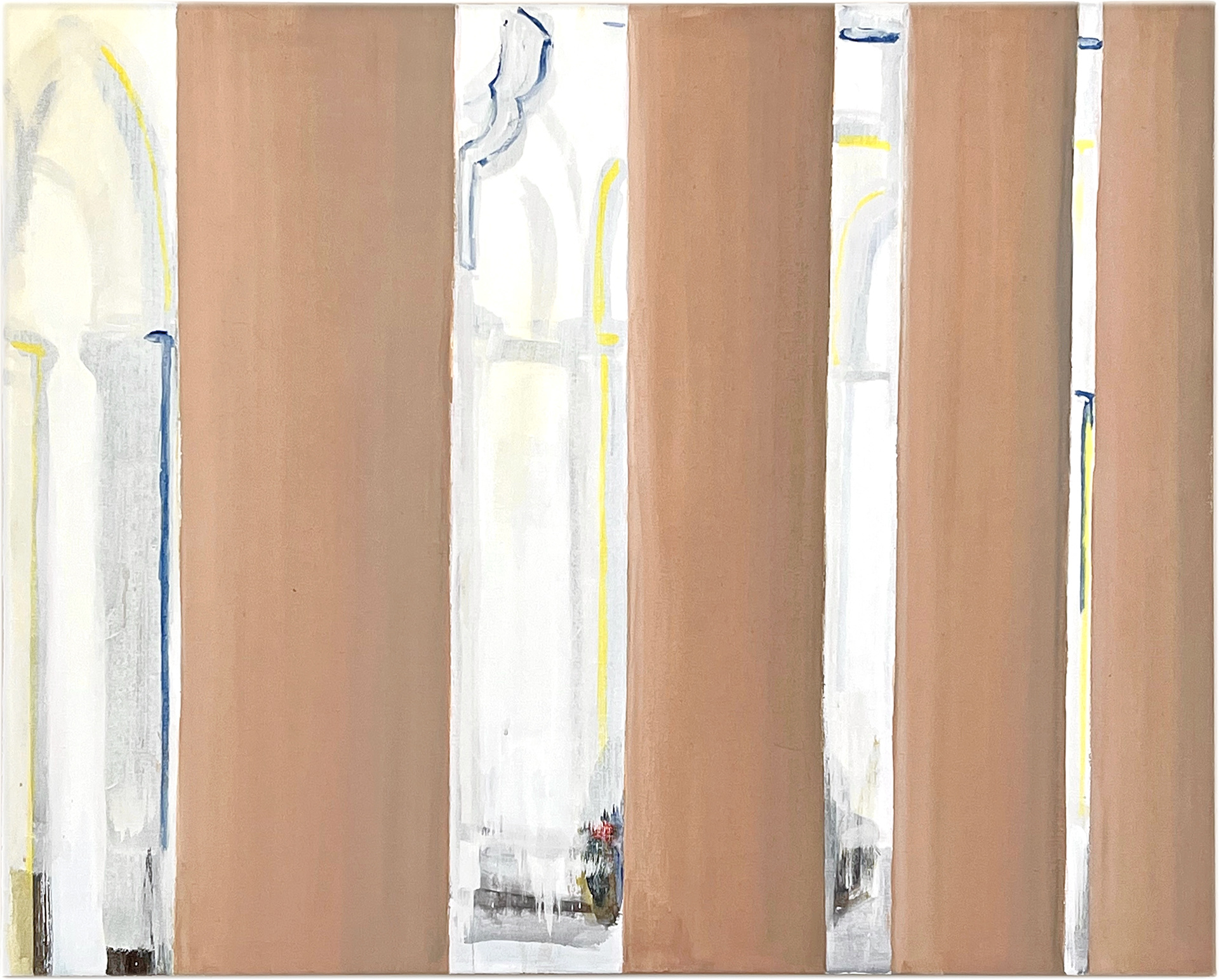 Gedempt, gefilterd, geremd, acryl op linnen, 100 x 120 cm