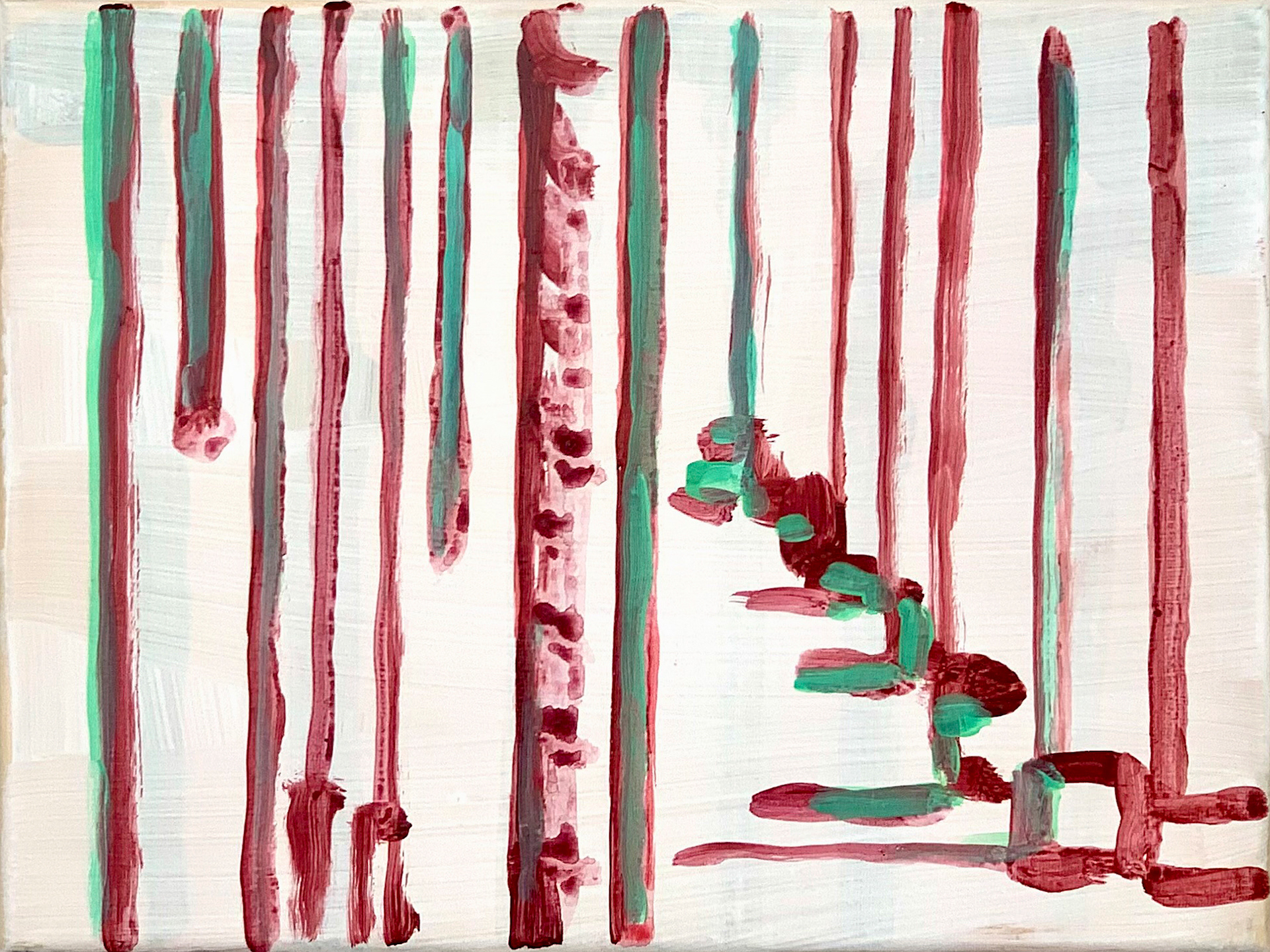 Aryl op linnen, 35 x 45 cm