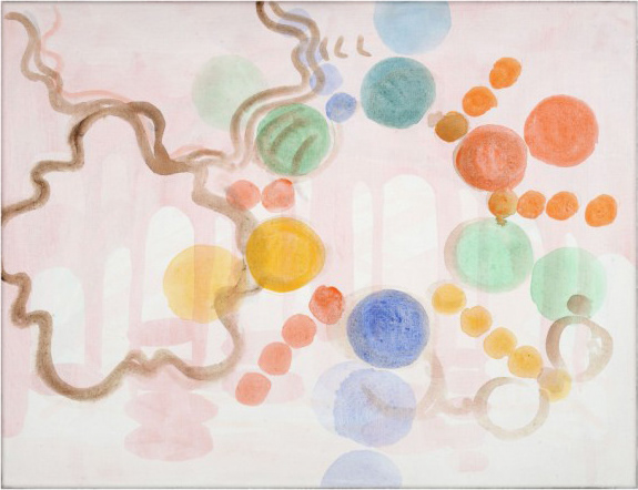 Zonder titel, acryl op linnen, 35 x 45 cm