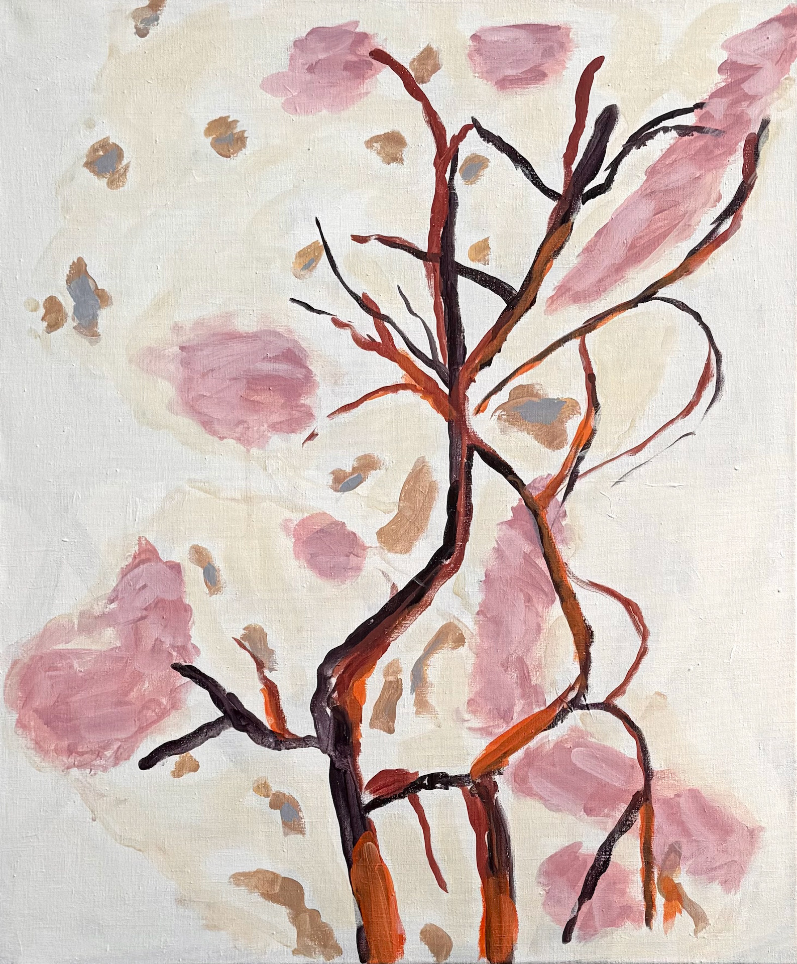 Acryl op linnen, 90 x 75 cm