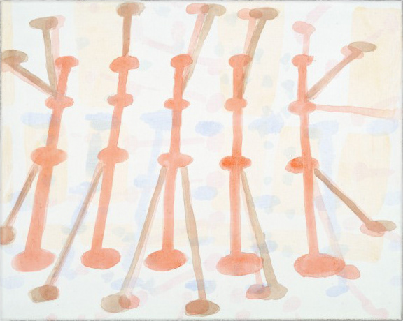 Zonder titel, acryl op linnen, 40 x 50 cm