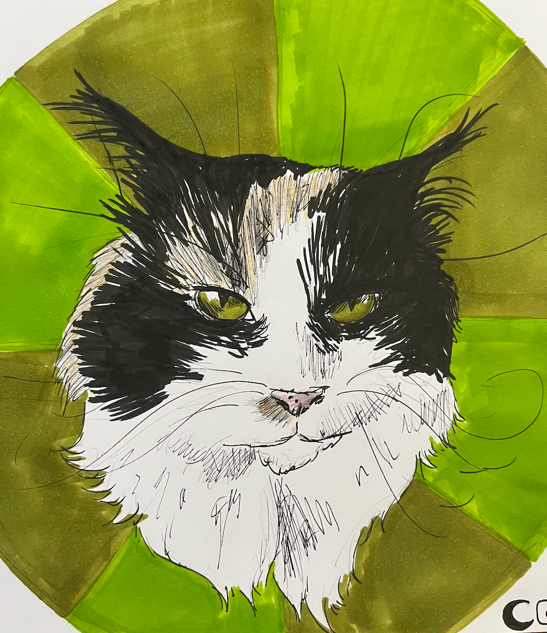 RUMMY- copic and felt tip on paper- 21x 30cm- 2022