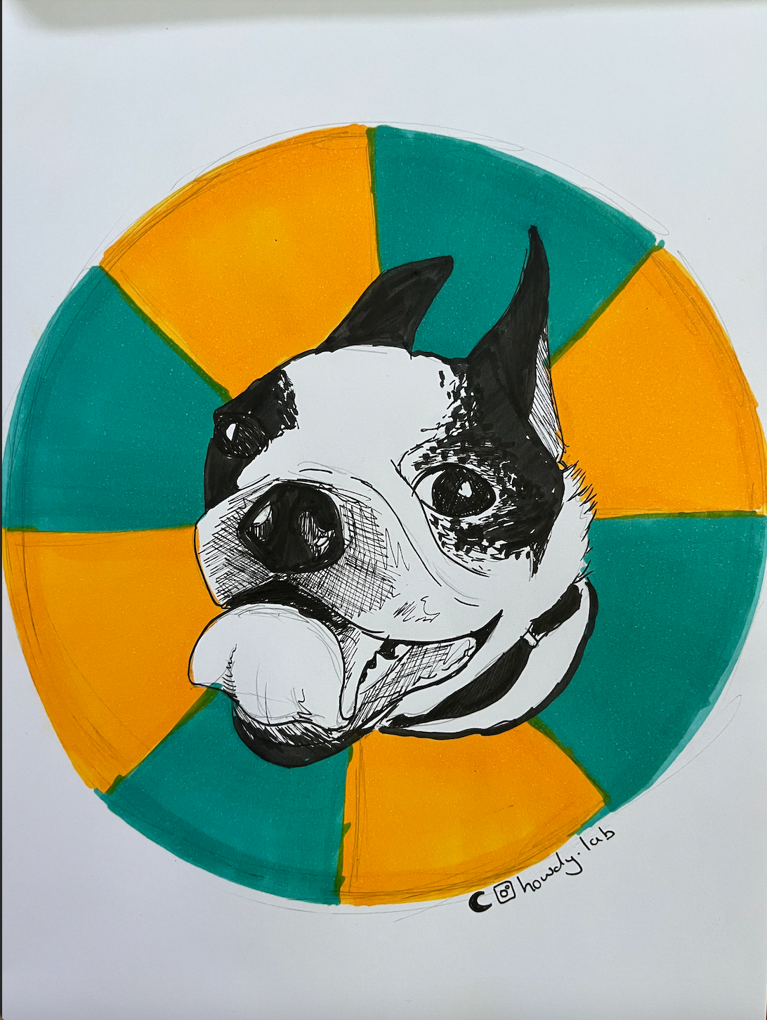 TOBY- copic and felt tip on paper- 21 x 30cm- 2022