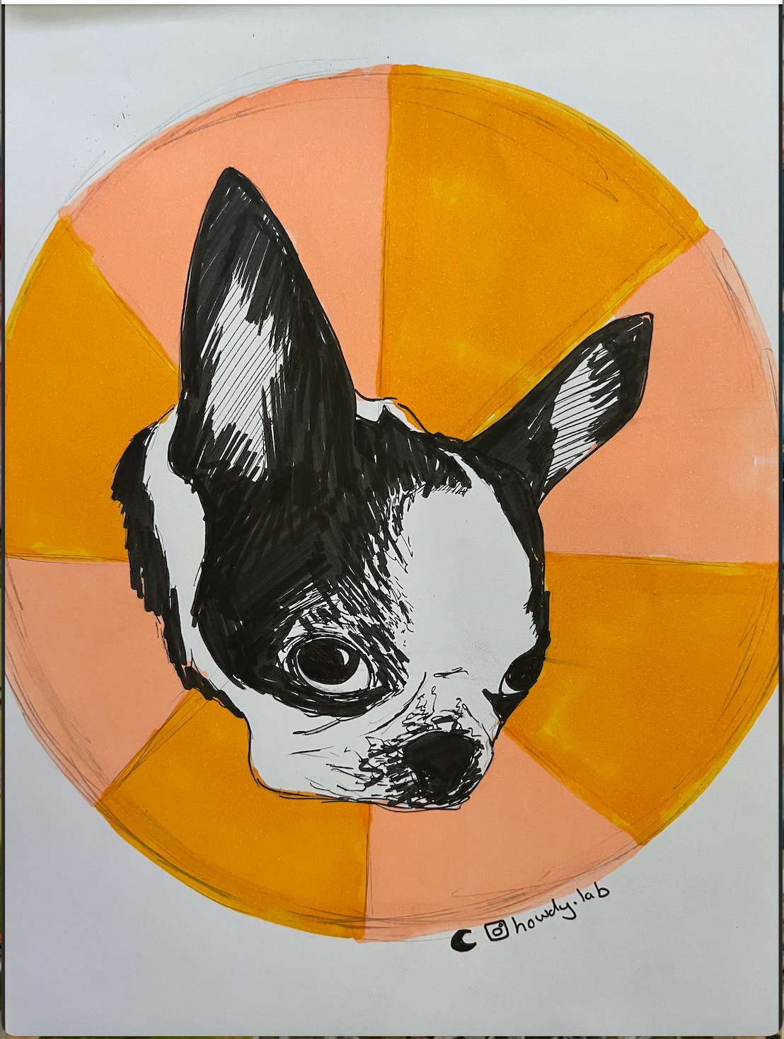 HANA- copic and felt tip on paper- 21 x 30cm - 2022