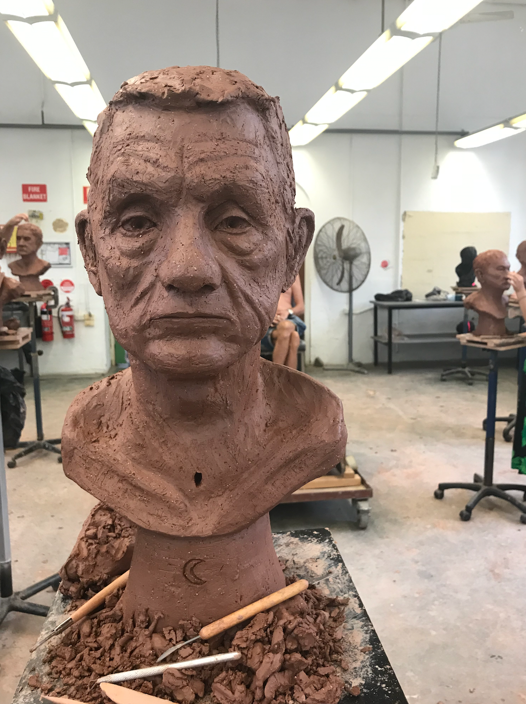 RODNEY- clay- lifesize- 2021
