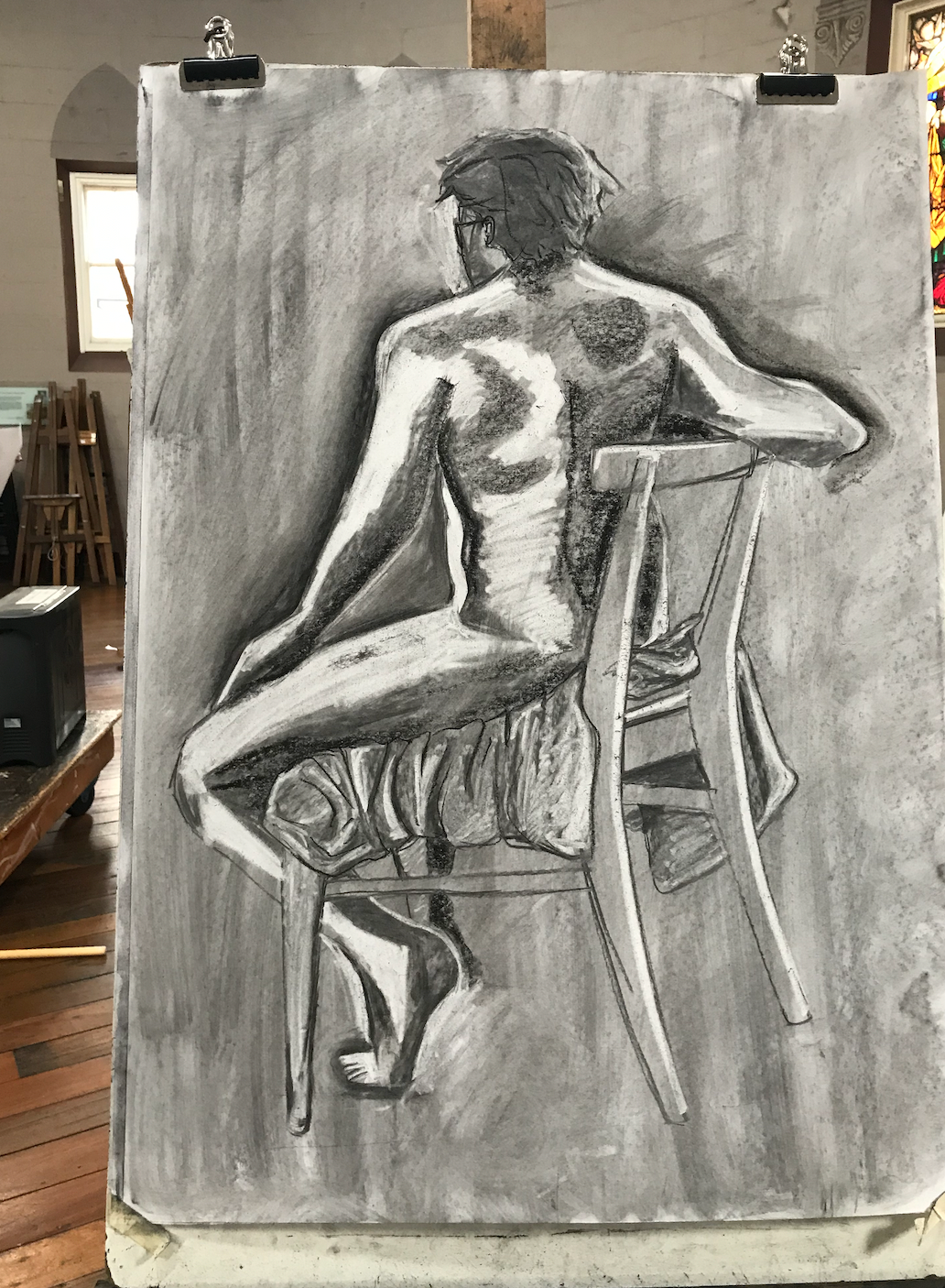 LIFE- charcoal on paper- 59.4x 84.1 cm- 2020