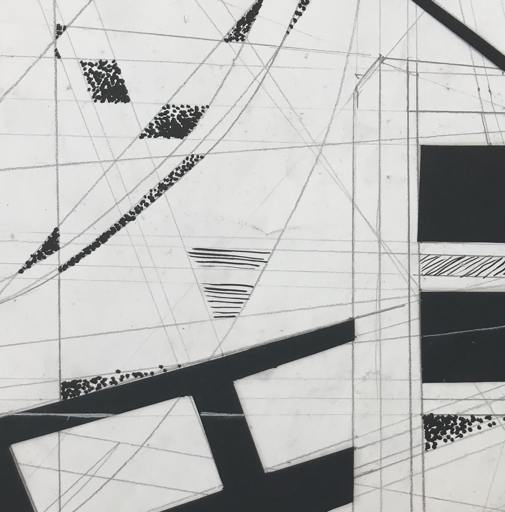 STRUCTURED 2- collage and graphite- 20x20cm- 2021