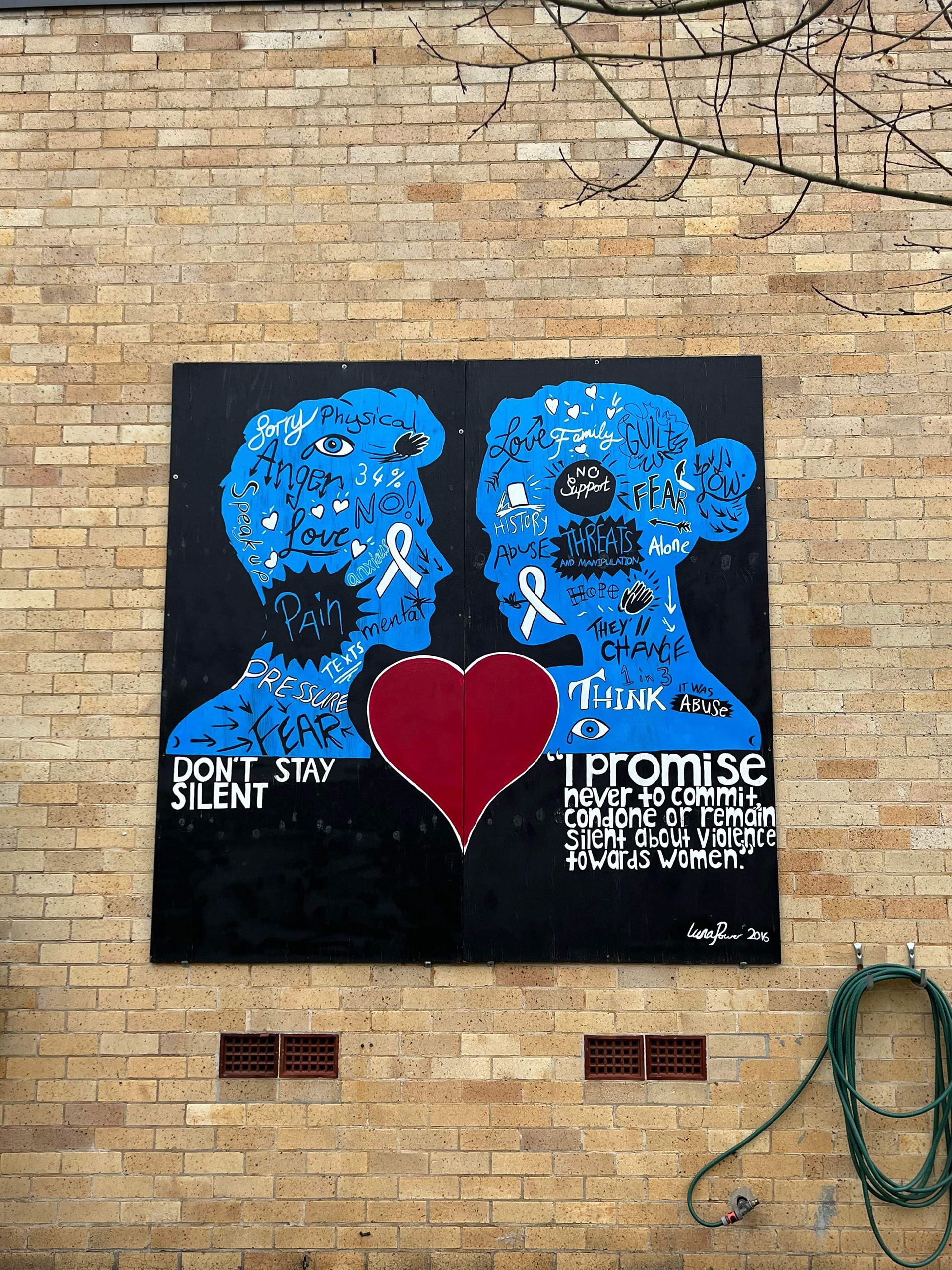 PROMISE- paint on plywood- 240 x 240cm -2016