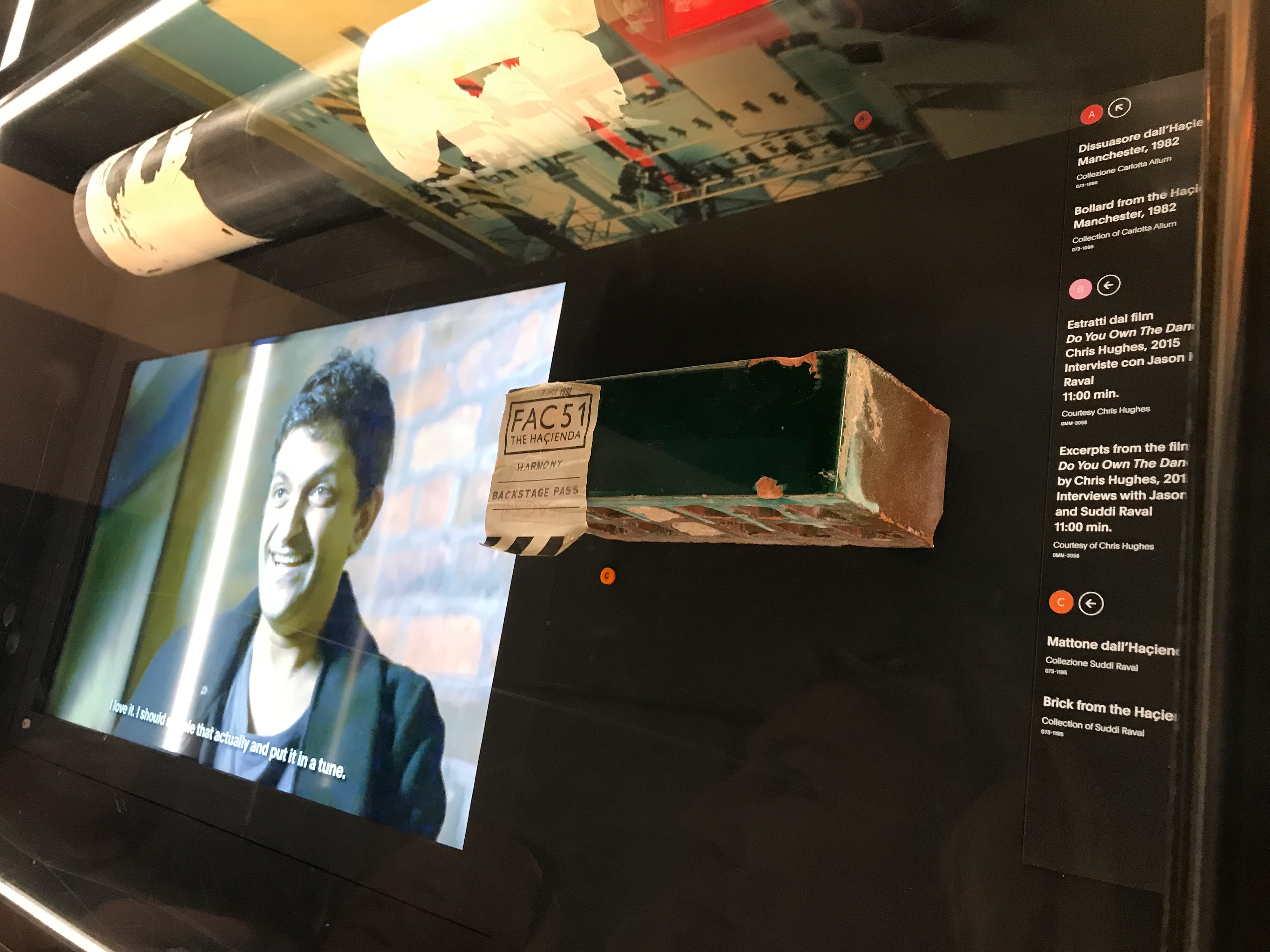 The Night Fever exhibition where my Hacienda brick was shown, Weil Am Rhein, Germany.