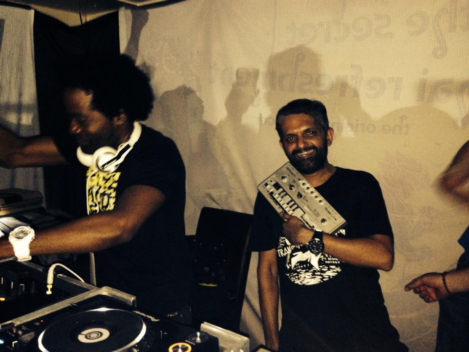 Beaming after DJ Pierre signed by TB-303