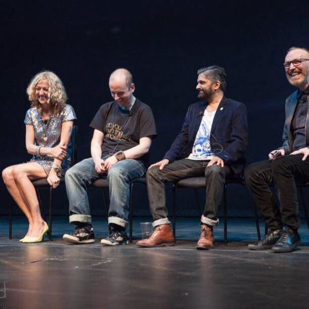 On Stage with Mike Pickering 2015 at Do you own the dance floor screening.