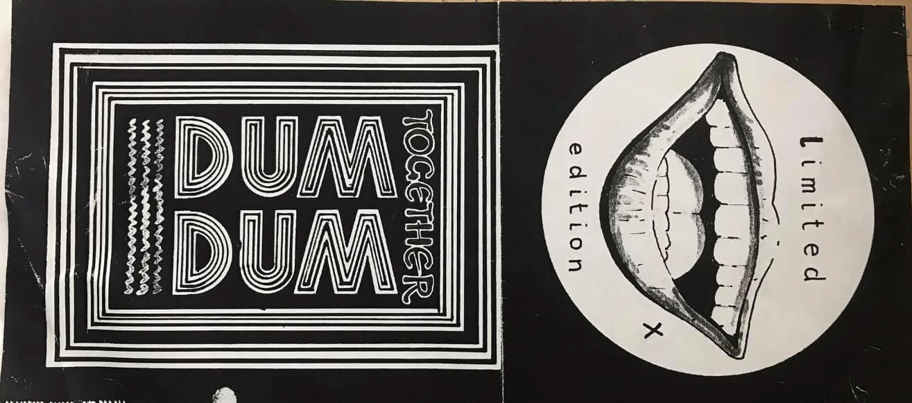artwork by David Marsh before Dumm Dumm was respelt and turned into a The Ultimate Escape Project record.