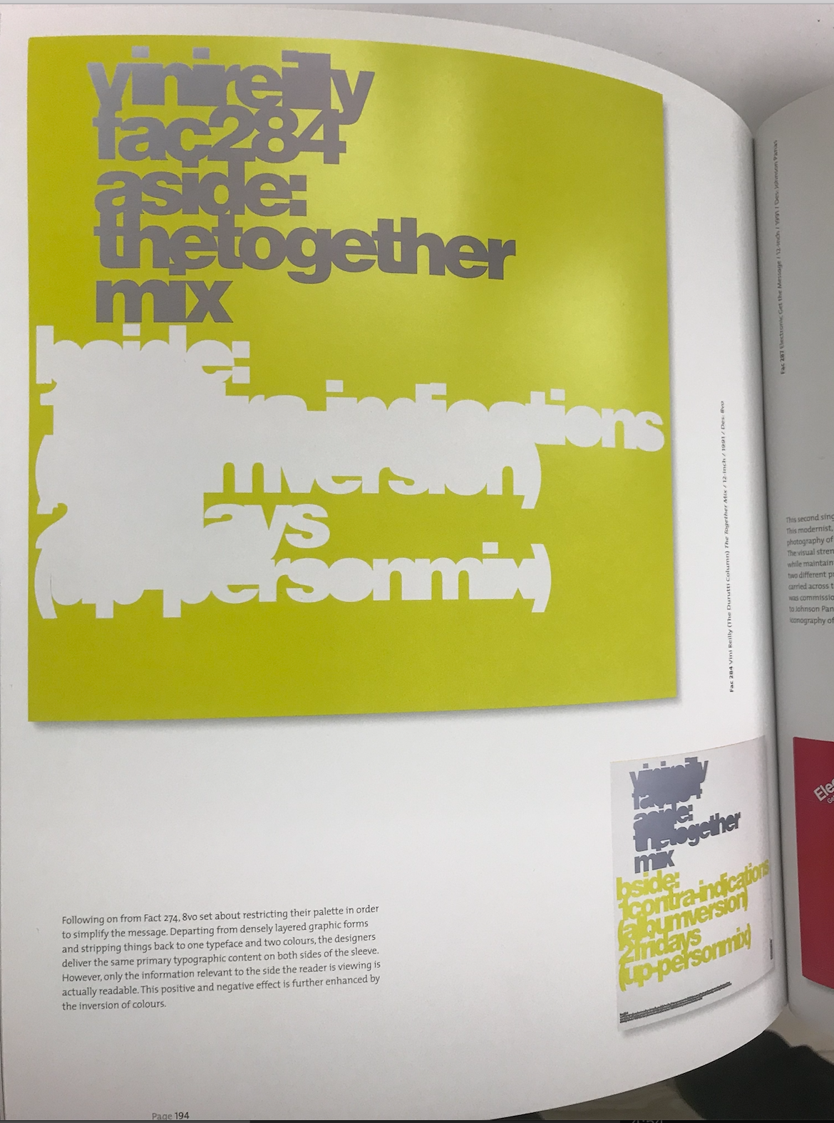 Our very own "Fac" number given to us by Factory records after Jonathan and I remixed Vini Reilly on Factory Records.