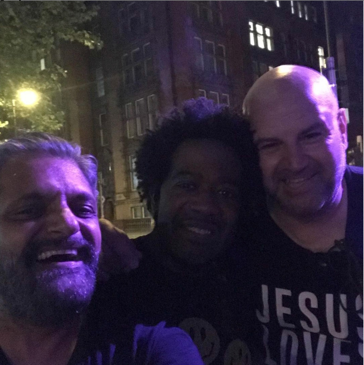 With Jon Da Silva and DJ Pierre after playing a live acid with them in 2019