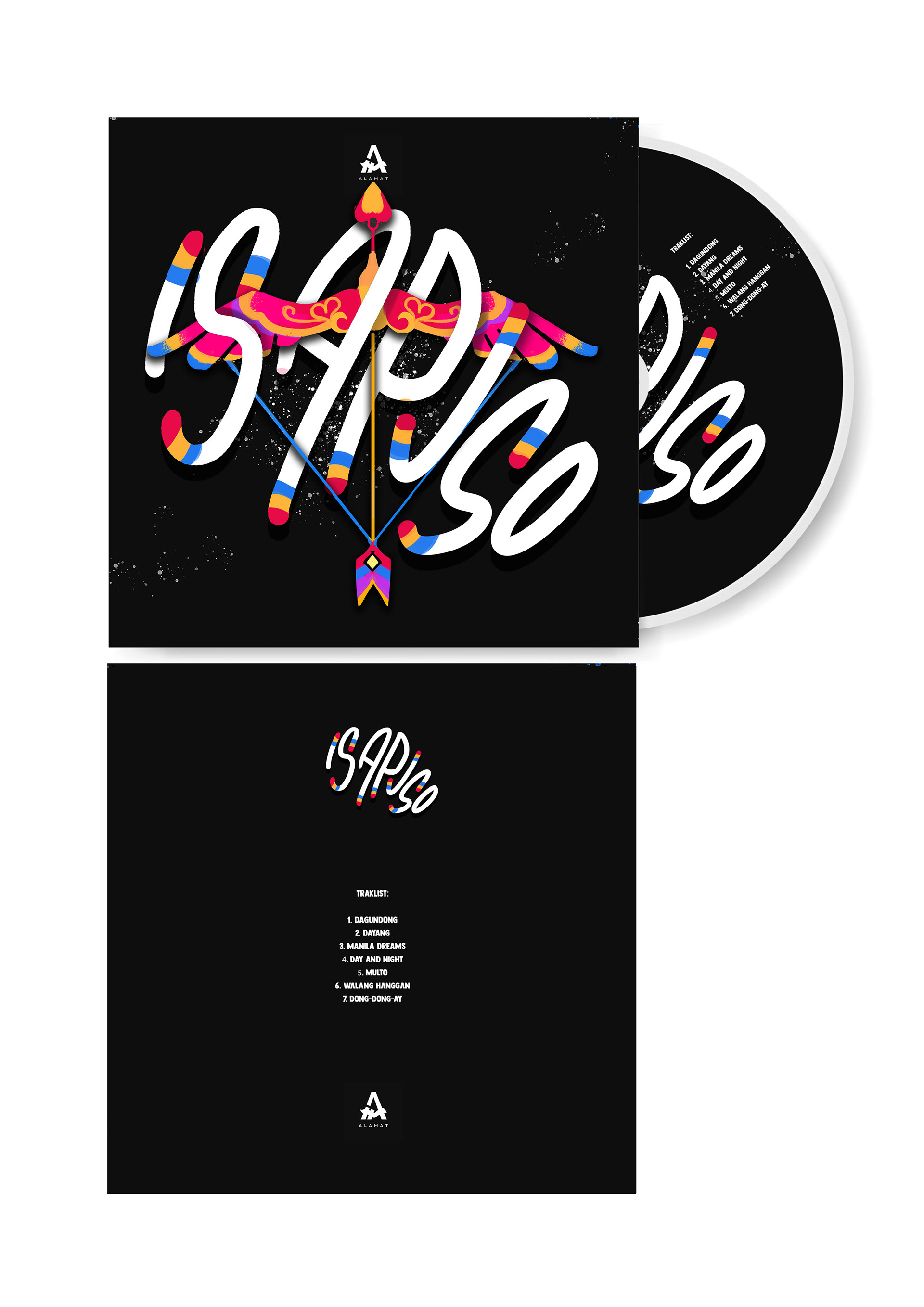 Alamat's Isapuso album! I want the "Isapuso" term to be associated with Cupid that's why I used Cupid's bow to be the main subject.