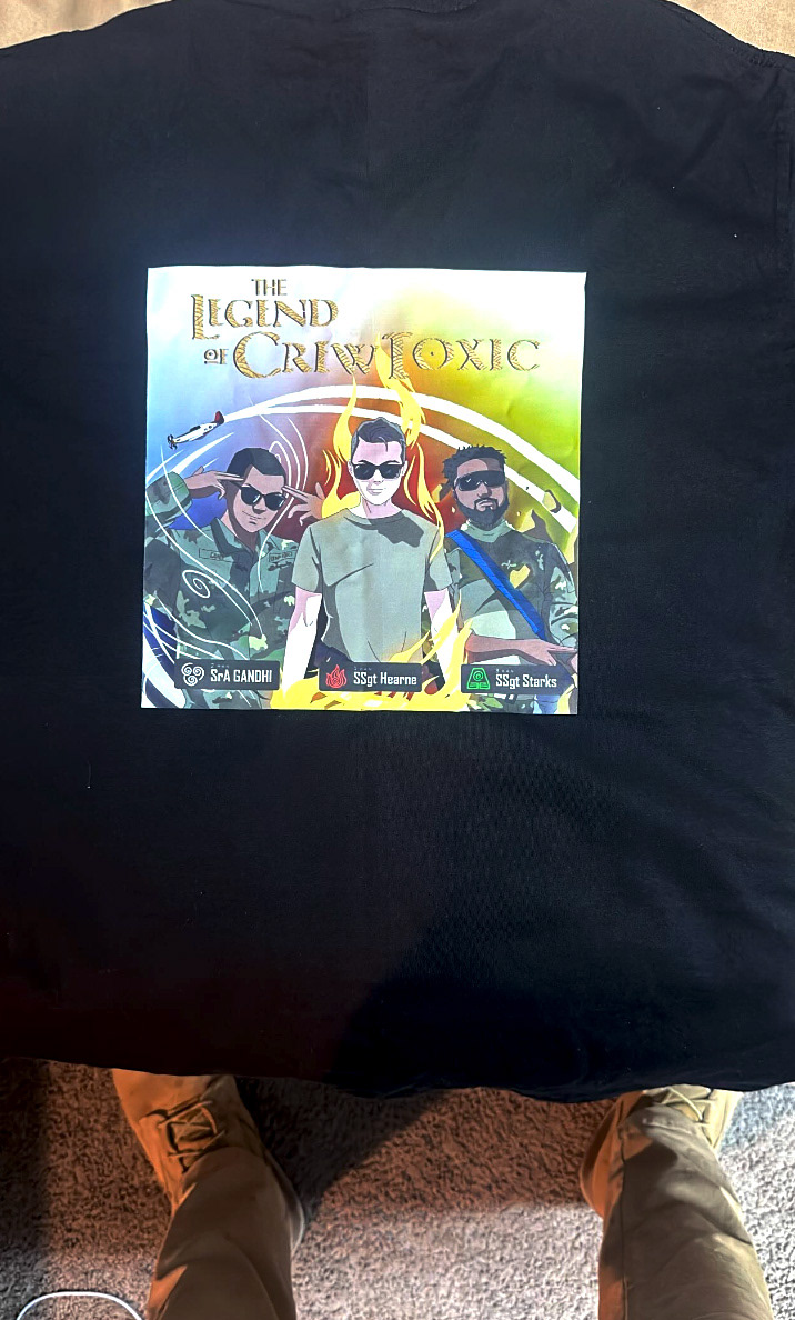 Back of shirt