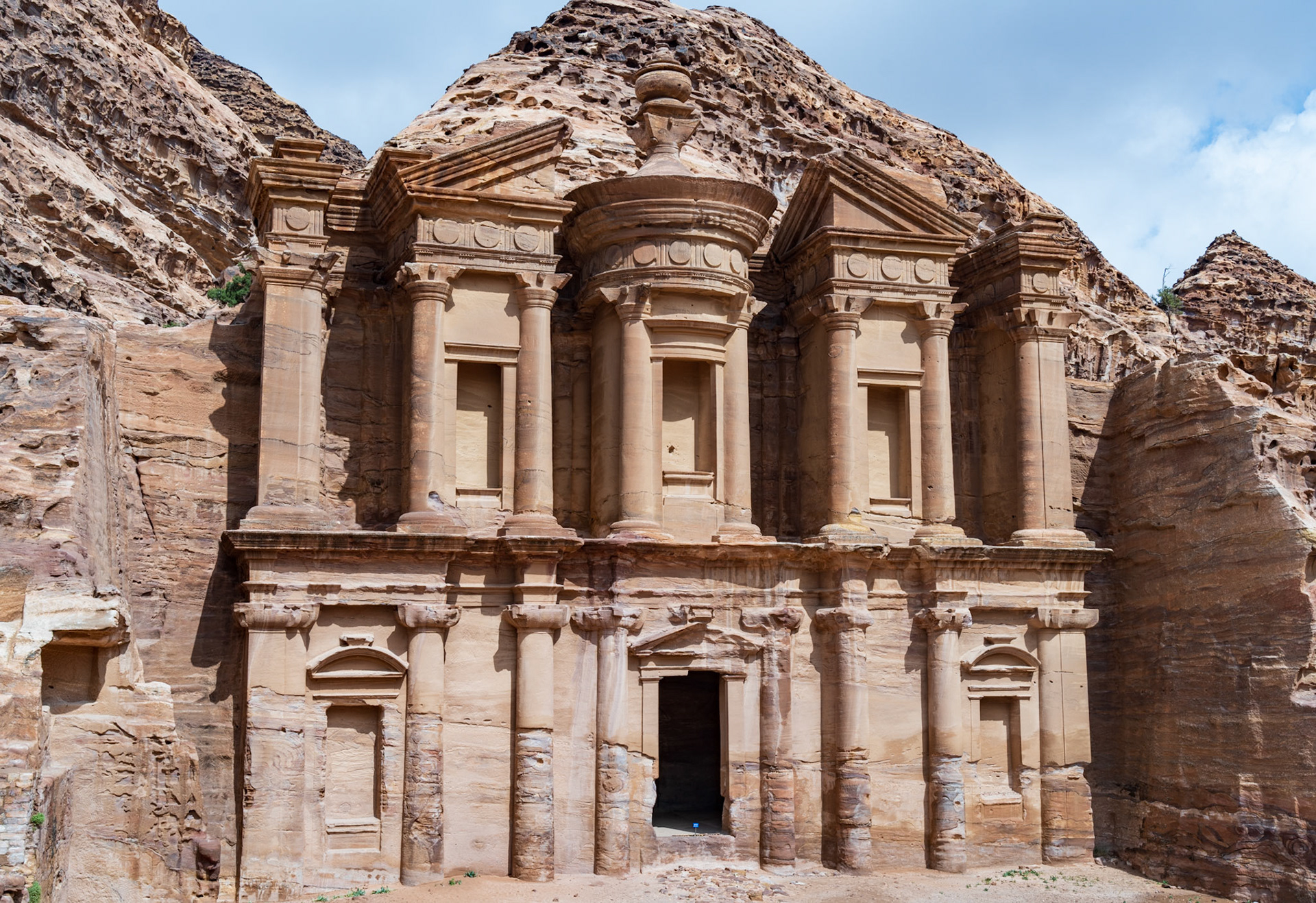 The Monestary of Petra at the top of Ad-Deir Trail