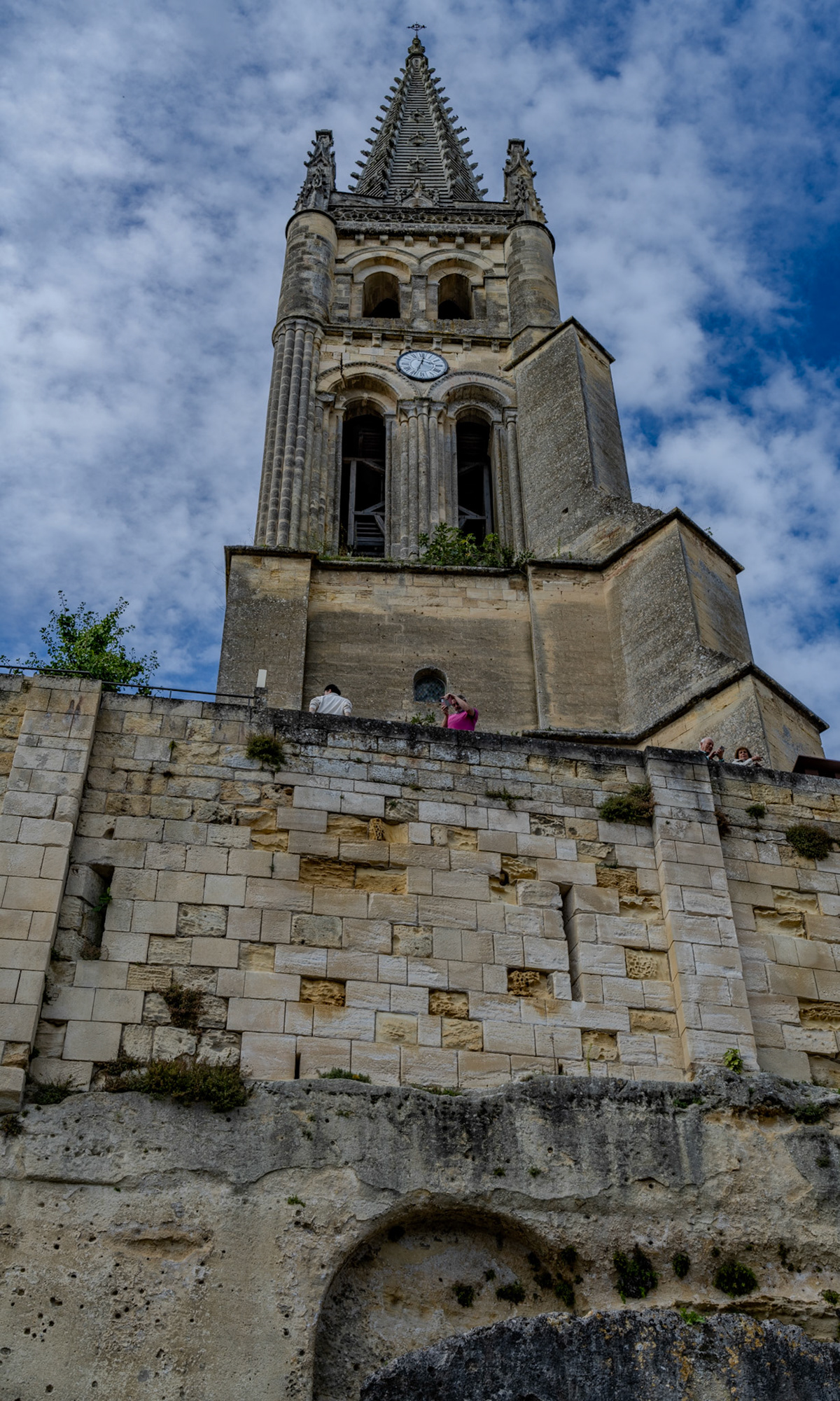 Bell tower above the underground church of Saint-Émilion