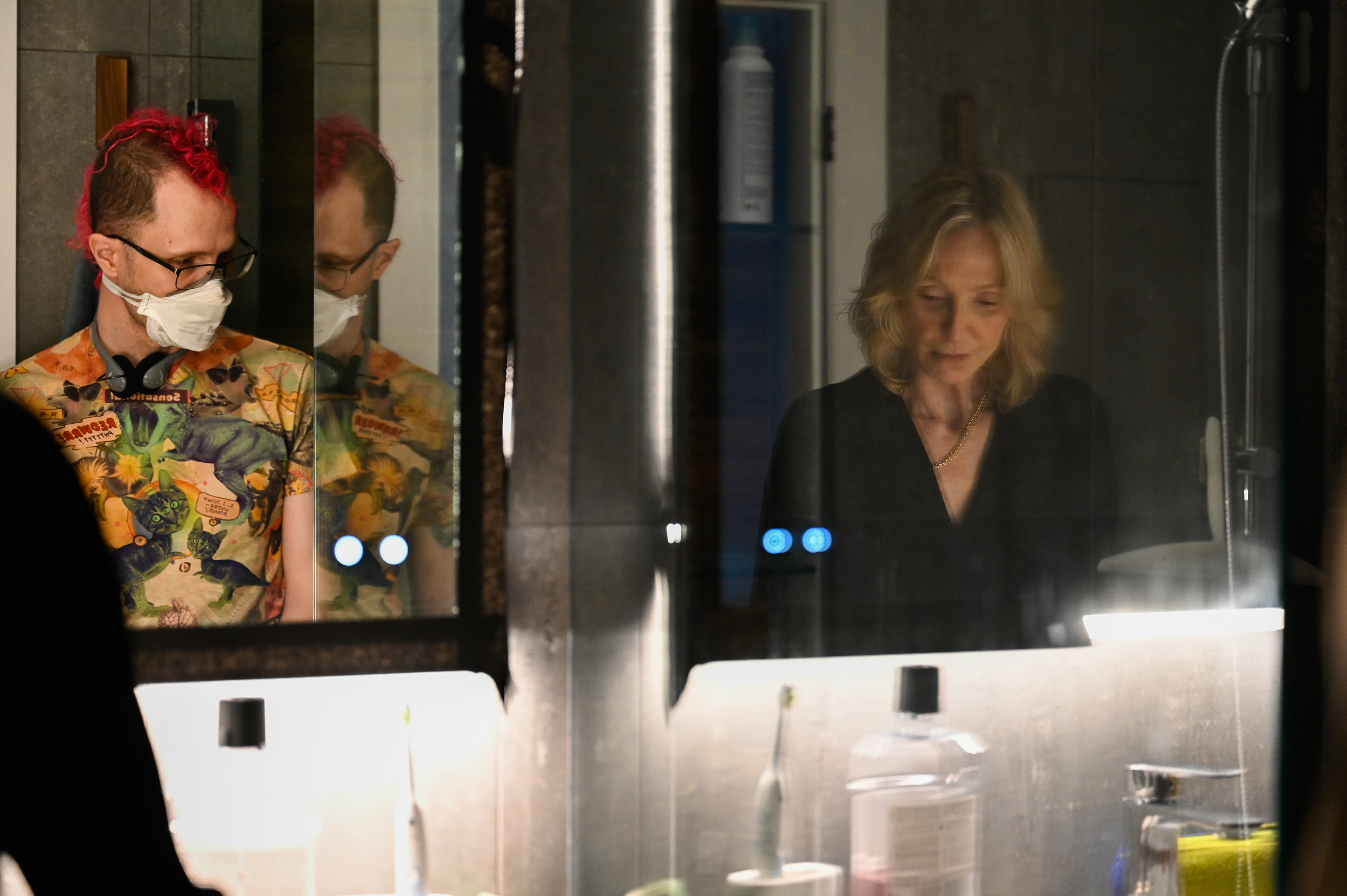 Ryan Couldrey and Jane Moffat on the Time Eater set