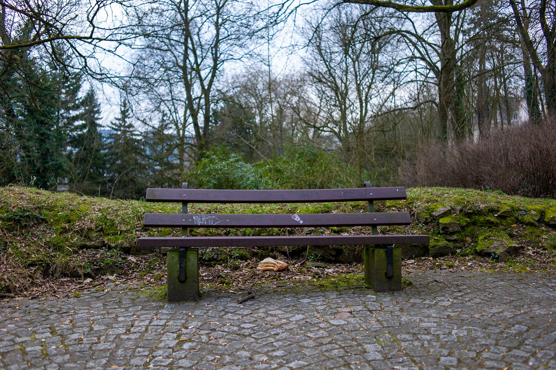 Lonely Park Bench, Luxembourg City