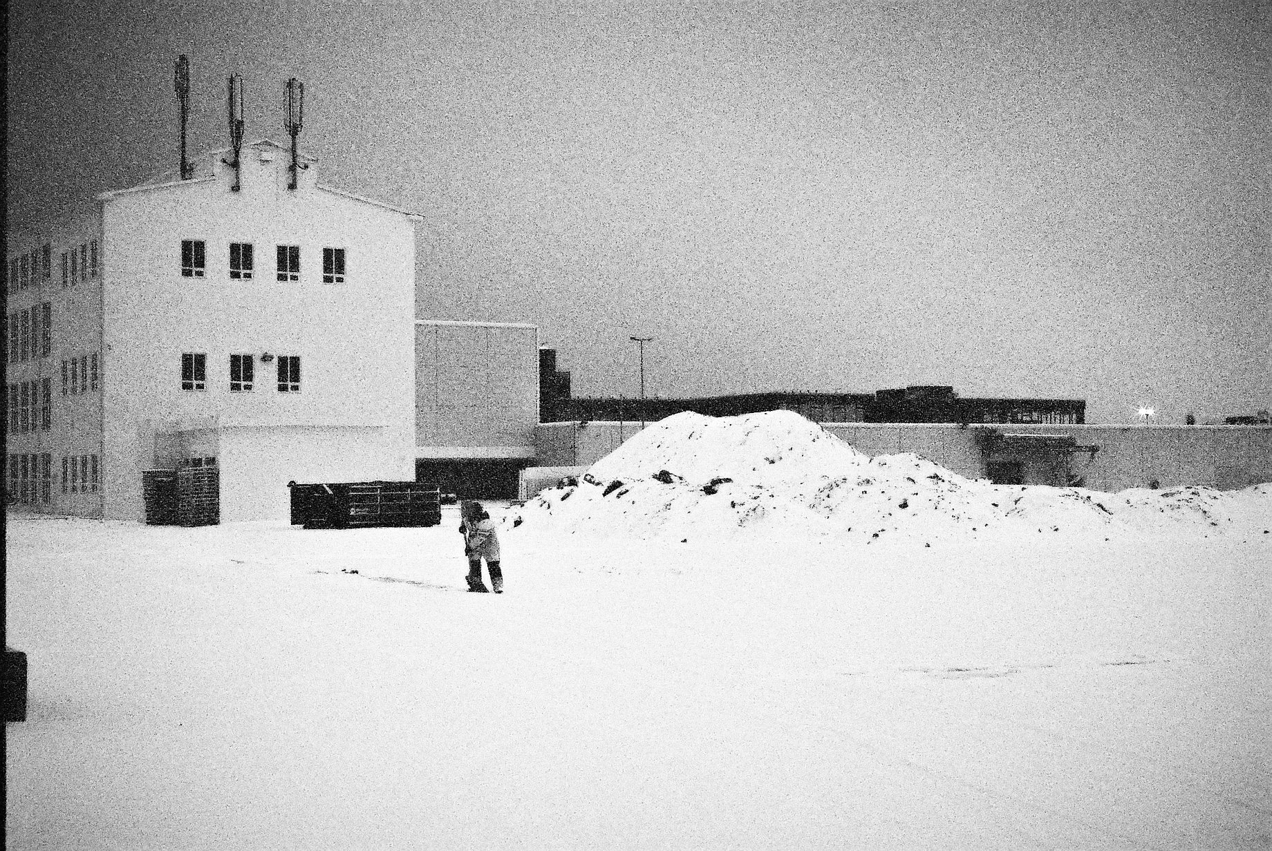 Shovelling Snow, Reykjavík 2015
