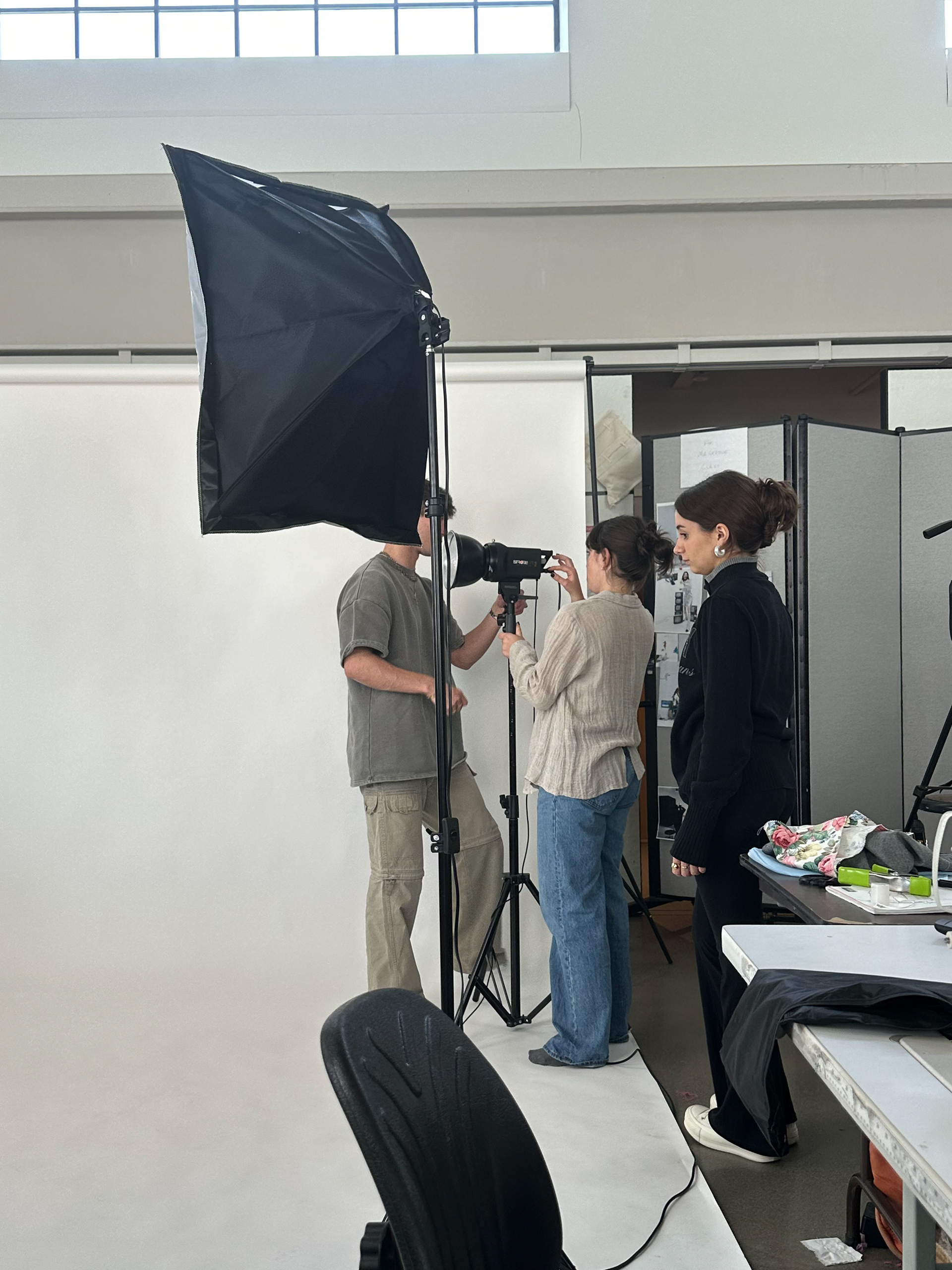 Behind the scenes of a shoot 1